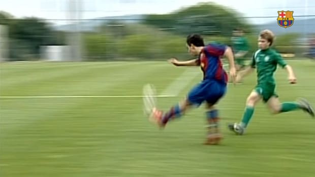 Sergi Roberto's goals in La Masia